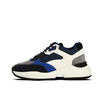 HOGAN Interaction Cushioned Anti-Slip And Wear-Resistant Lightweight Low-Top Casual Shoes Men's Blue