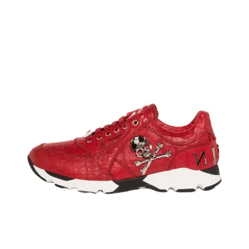 PHILIPP PLEIN Casual Shoes Men Low-Top Red