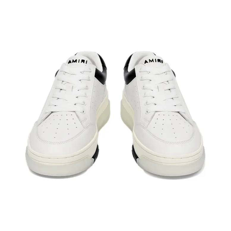 AMIRI Stadium Low White Black-2