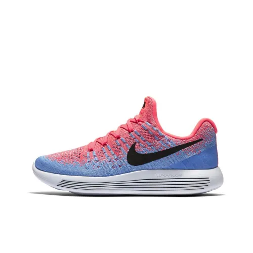 Nike LunarEpic Flyknit 2 Running Shoes Women's Low-Top Red/Blue