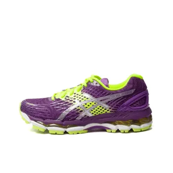 Asics GEL-Nimbus 17 Anti-Slip Wear-Resistant Low-Top Running Shoes Women's Purple Silver