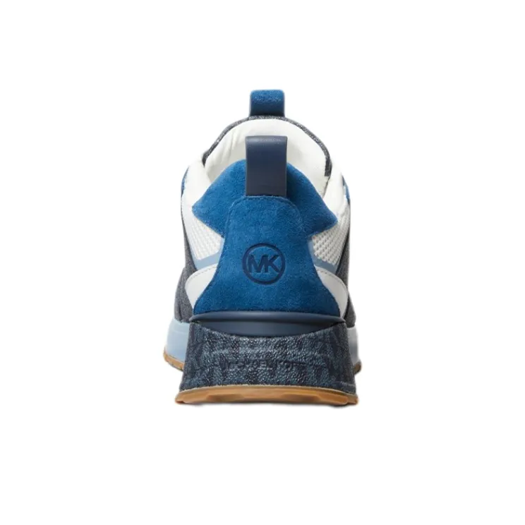 MICHAEL KORS Theo Cushioning Anti-Slip And Wear-Resistant Low-Top Casual Shoes Men's Blue-4