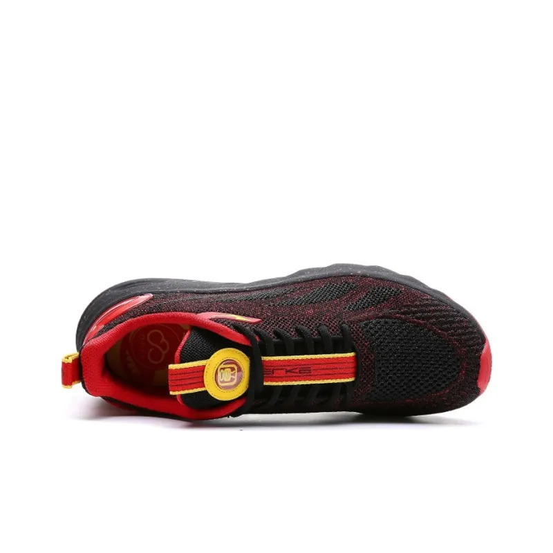 Erke Strange Bomb Α-fle Low-Top Running Shoes Men's Red Black Yellow-3