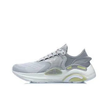 LiNing Lan Cushioning Low Top Running Shoes Unisex White Gray
