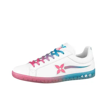 LOUIS VUITTON Luxembourg Samothrace Sneaker White Pink Blue