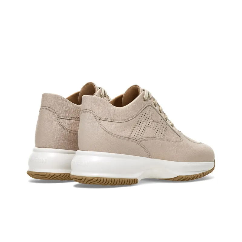 HOGAN Interactive Cushioning Anti-Slip And Wear-Resistant Low-Top Casual Shoes Women's Pearl Pink-2