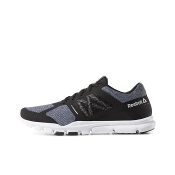 Reebok Yourflex Trainette 11 Breathable Lightweight Low-Top Running Shoes Women's Black Gray