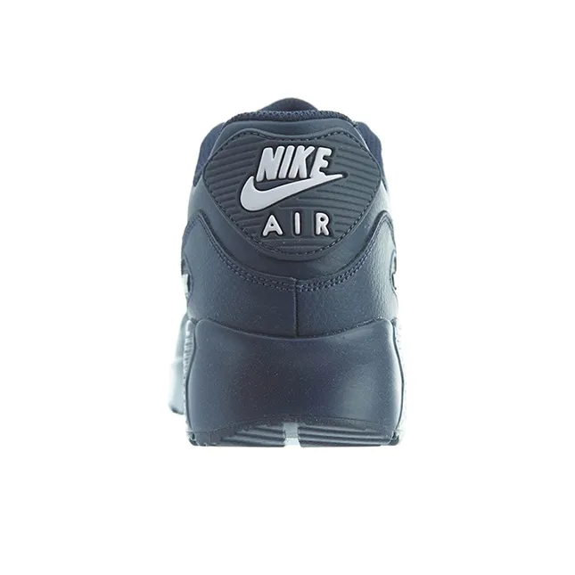 Nike Air Max 90 Cushioning Anti-Slip Wear-Resistant Breathable Lightweight Rebound Low-Top Running Shoes GS Marine Blue-3