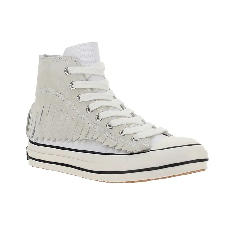 PALM ANGELS Skateboard Shoes Women's High-Top White-2