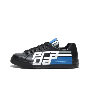 PRADA Avenue Low 'Vitello Graphic Logo   Black'