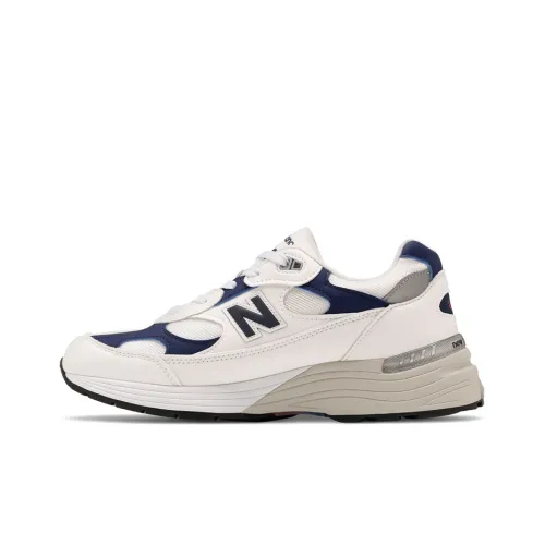 New Balance 992 White Navy