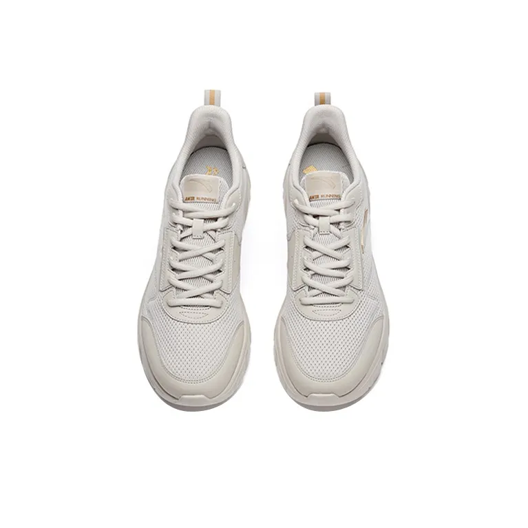 Anta Running Collection Cushioning Abrasion Resistant Breathable Low Top Running Shoes Men's Gray-3