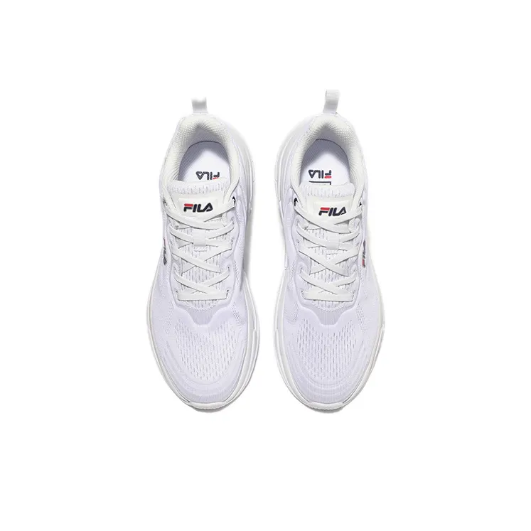 FILA Cushioning Anti Slip Wear Resistant Breathability Low Top Training Running Shoes Unisex White Korean Style-3