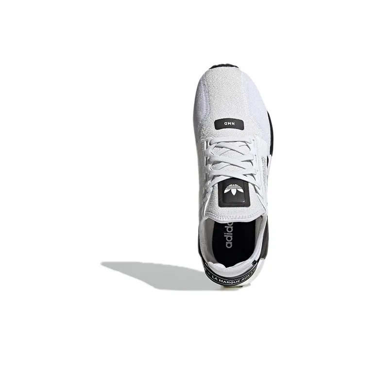 Adidas Nmd R1 V2 White Black Stripes-4
