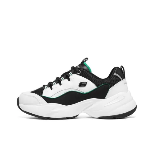 Skechers D'LITES 3.0 Cousin Low Top Casual Shoes Women's White Green