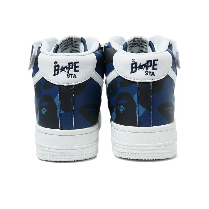 BAPE A BATHING APE Bape Sta Mid Camo Navy-4