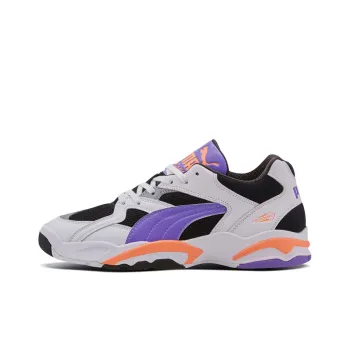 PUMA Performer Retro Cushioned Slip-Resistant Mid-Top Tennis Shoes Unisex Bright Purple