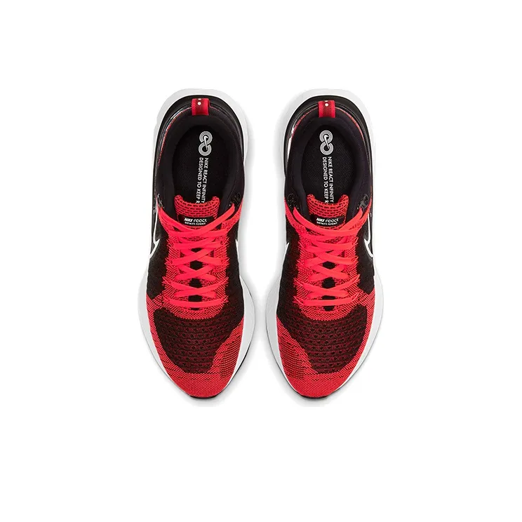 Nike React Infinity Run Flyknit 2 Black Bright Crimson-3