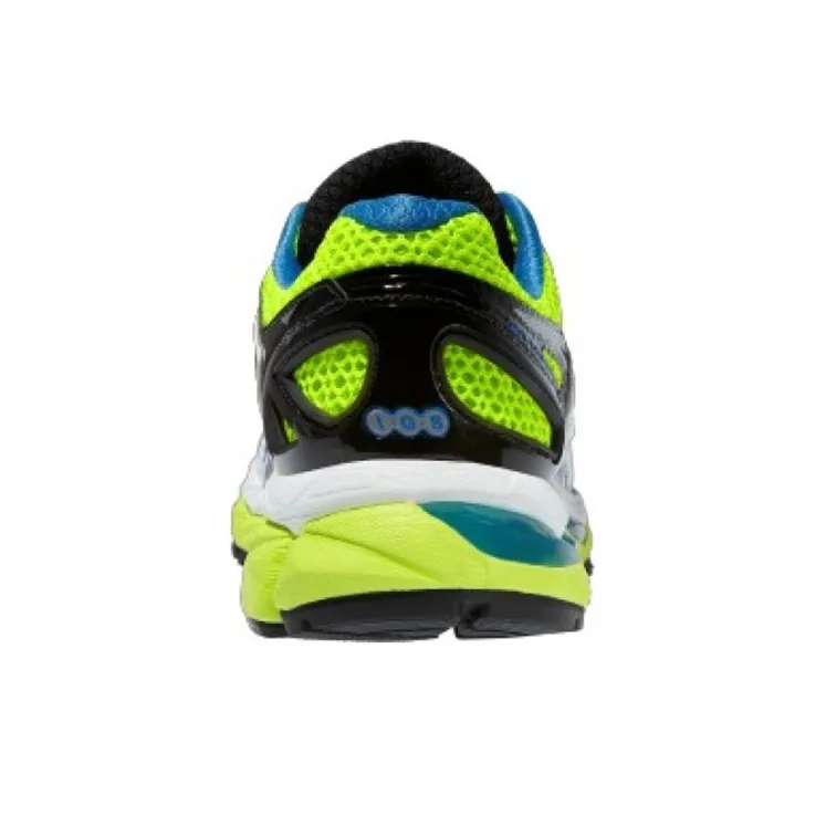 Asics Gel-Kayano 21 Slip-Resistant Low-Top Running Shoes Women's White Blue Yellow-3