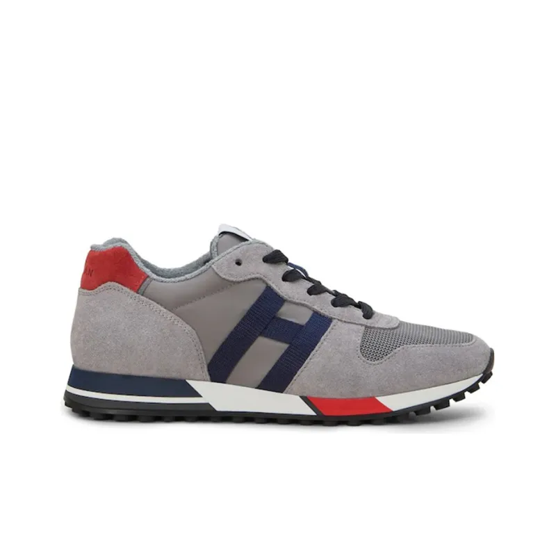 HOGAN H383 Cushioning Anti-Slip And Wear-Resistant Low-Top Casual Shoes Men's Gray-1