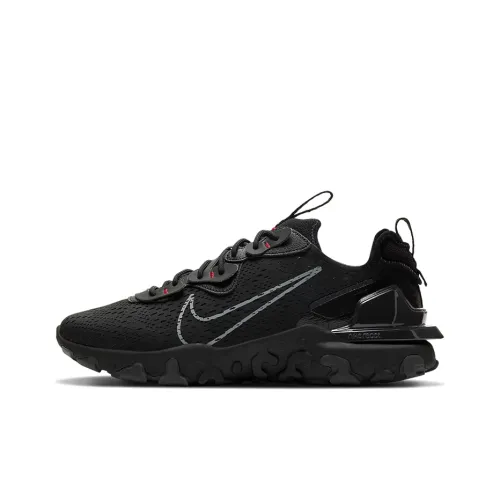 Nike React Vision Black Grey Swoosh