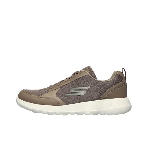 Skechers GO WALK Max Casual Shoes Men Low-Top Gray Brown