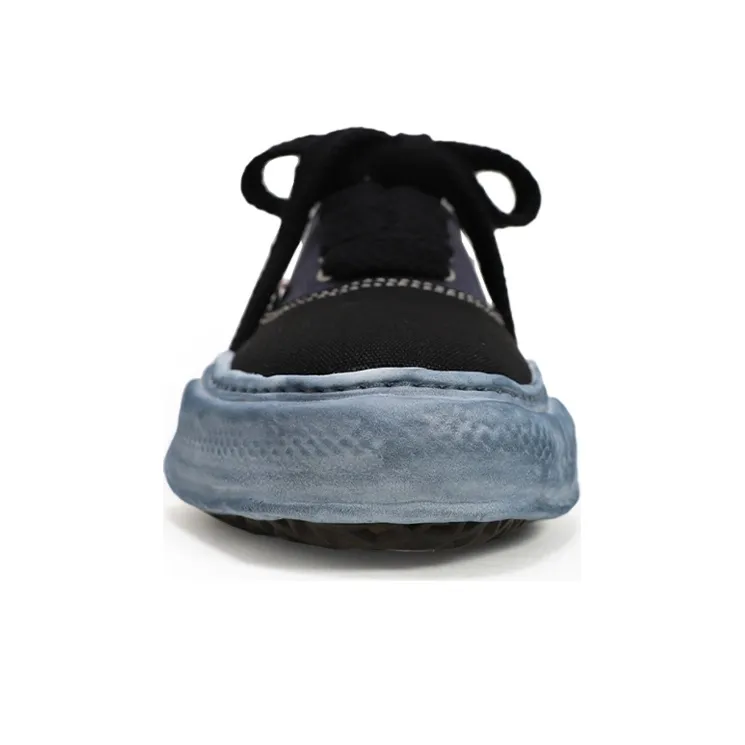 MIHARA YASUHIRO Baker OG Sole Over Dyed Canvas Low Black-2