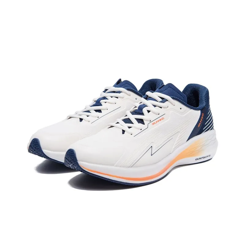 361° Wing 2.0 Q Pop Ultra Technology Cushioning Anti Slip And Wear Resistant Low Top Running Shoes White Blue-3