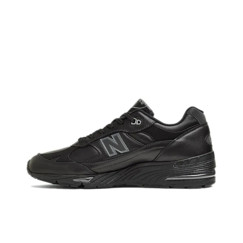 New Balance 991 MiUK Leather Black Grey-0