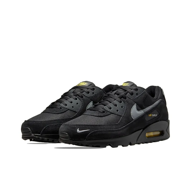 Nike Air Max 90 Black Yellow Strike Metallic Cool Grey-2