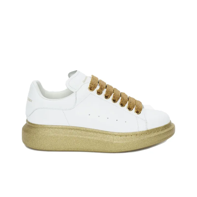 Alexander McQueen Oversized Sneaker 'White Gold' Women's-3