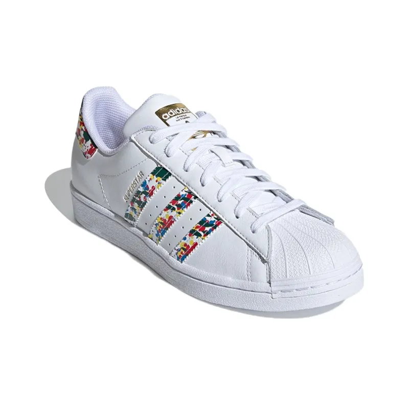 Adidas Superstar White Mult Color Splatter-2