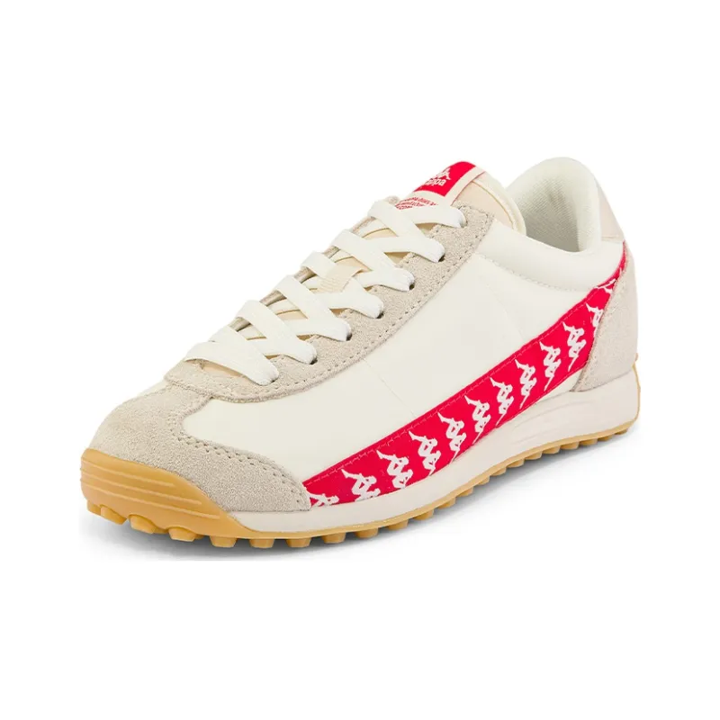 Kappa Coverage Low-Top Training Running Shoes Unisex White Red Khaki Brown-1
