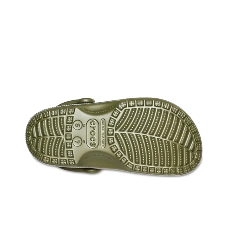 Crocs Classic Clog Camouflage Printing Beach Army Green Sandals-4