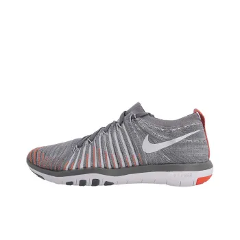 Nike Free Transform Flyknit Low Top Grey/Orange Women's