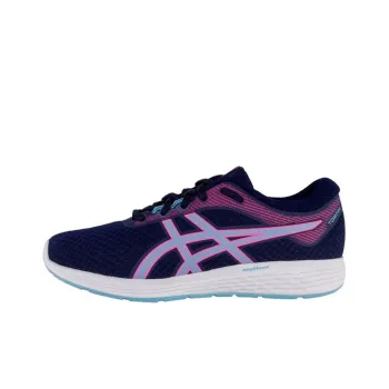Asics Patriot 11 Breathable And Wear-resistant Low-Top Running Shoes Women's Blue Pink