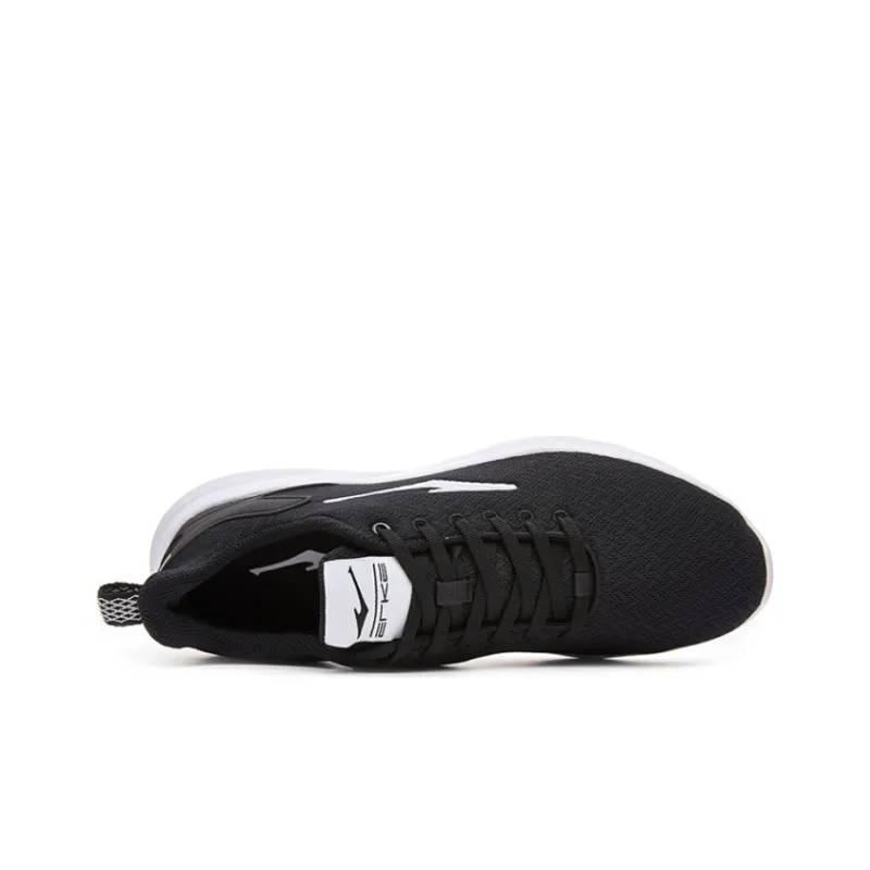 Erke Anti Slip Wear Resistant Low Top Sports Casual Shoes Men's Black White-2