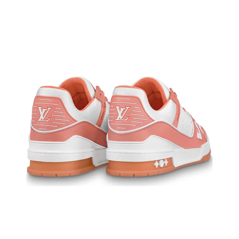 LOUIS VUITTON Trainer Sneakers Peach Pink-3