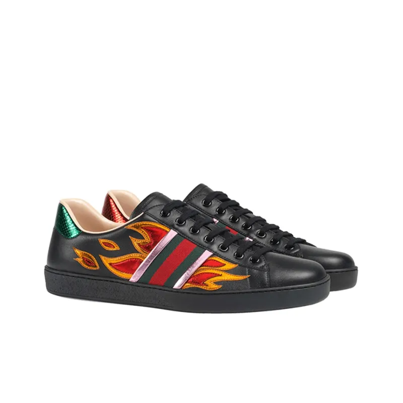 GUCCI Ace 'Black Flames'-1