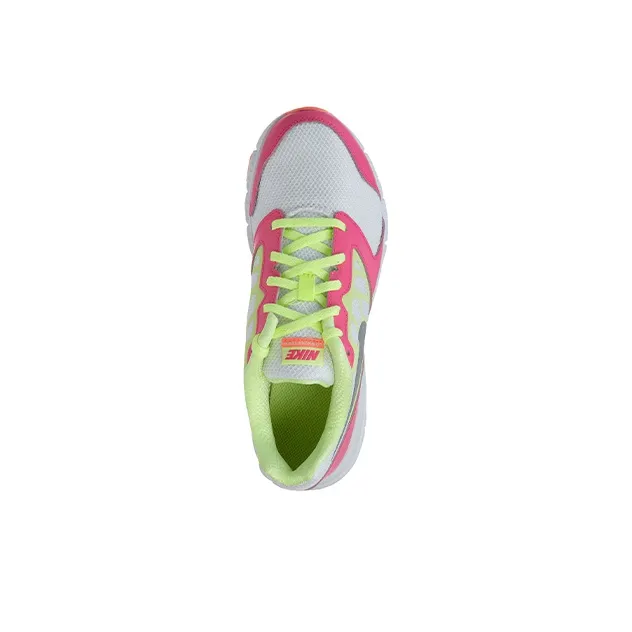 Nike Downshifter 6 Cushioning Anti-Slip Wear-Resistant Breathability Low-Top Running Shoes GS Pink White Yellow-3