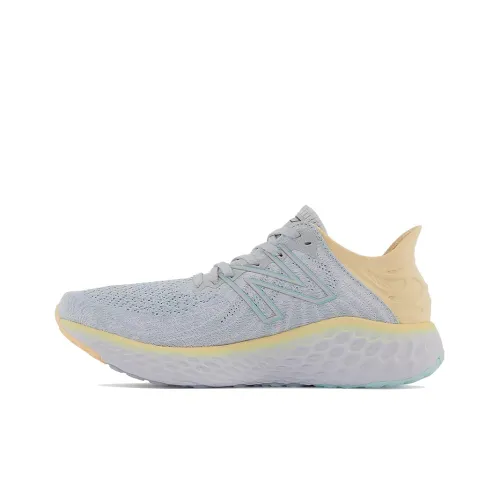 New Balance NB 1080 Series Running Shoes Women's Low-Top Stormy Gray/Mango Yellow/White/Blue