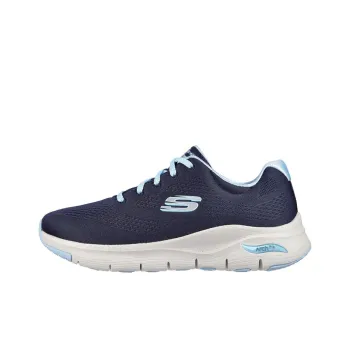 Skechers Arch Fit Non-slip Wear-resistant Shock Absorption Low-Top Casual Running Shoes Women's Blue