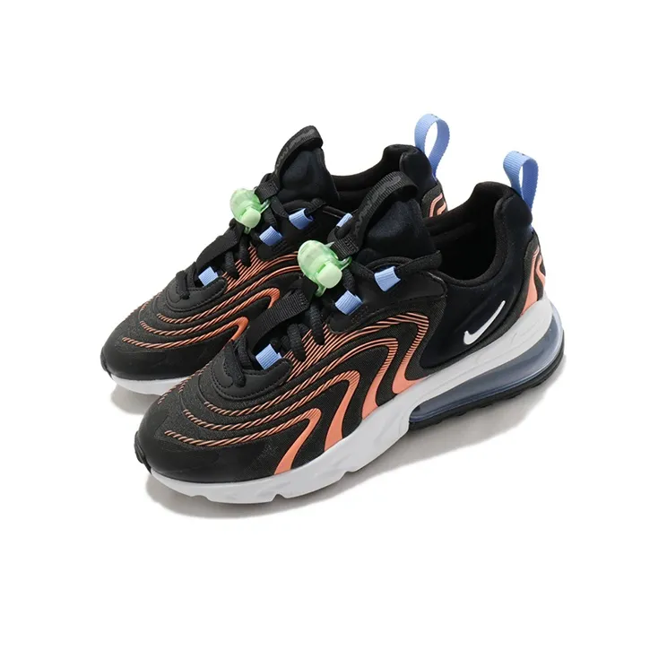 Nike Air Max 270 React Eng Black Orange Women's-2