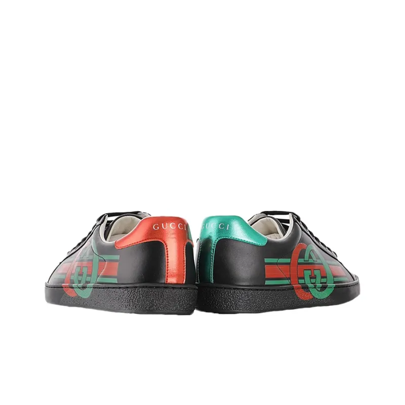 GUCCI Gg Ace 'Black Green Red'-3