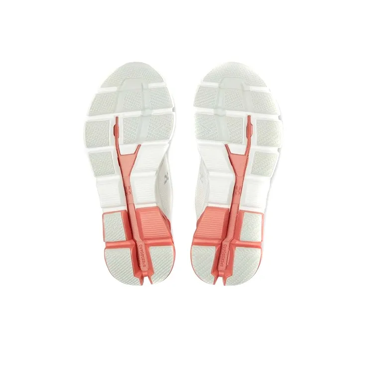 On Cloudflyer Cushioned Slip Resistant Support Low Top Running Shoes Women's Coral Red-5