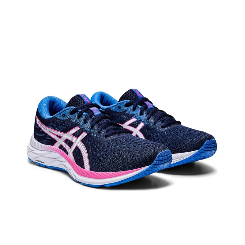 Asics Gel-Excite Anti-Slip Wear-Resistant Low-Top Running Shoes Women's Deep Blue Pink-2