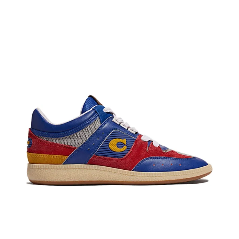 COACH CitySole Low Top Stylish Skateboarding Shoes Women's Blue Red-1