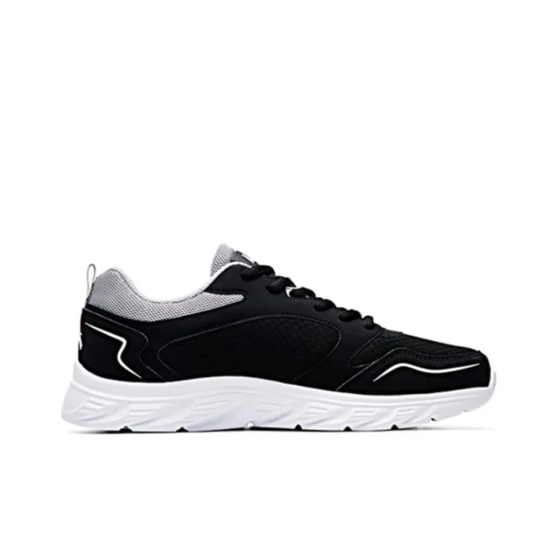 Anta Cushioned Slip-Resistant Abrasion-Resistant Low-Top Running Shoes Men's Black-1
