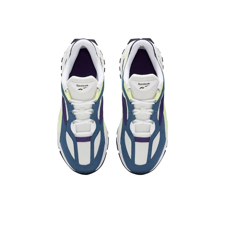 Reebok Classics Evzn Cushioning Anti-Slip And Wear-Resistant Low-Top Running Shoes Unisex White Purple Blue-4