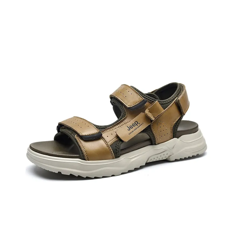 Jeep Beach Sandals Men Khaki-1
